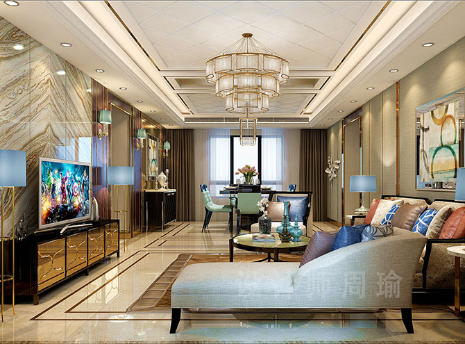 肏骚屄白浆世纪江尚三室两厅168平装修设计效果欣赏